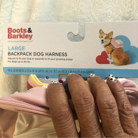 Boots & Barkley Dog Nwt Boots Barkley Backpack Dog Harness Pink Sz